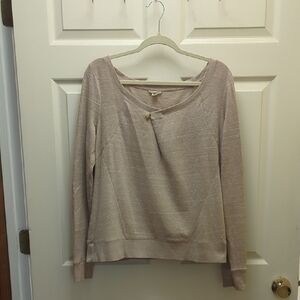 Anthropologie Holding Horses Tan Knit Top